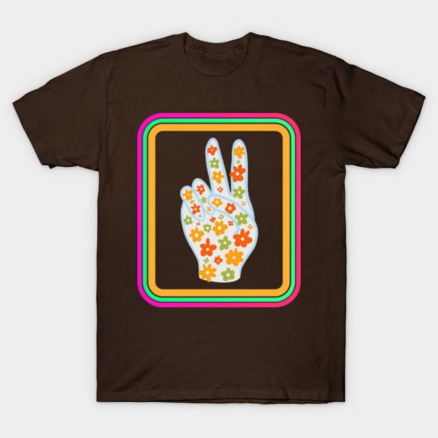 hippie soul peace and love T-Shirt by Retro Comic Books